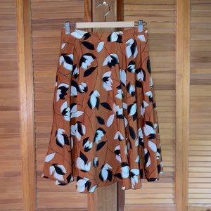 ModCloth Floral Fall Skirt EUC